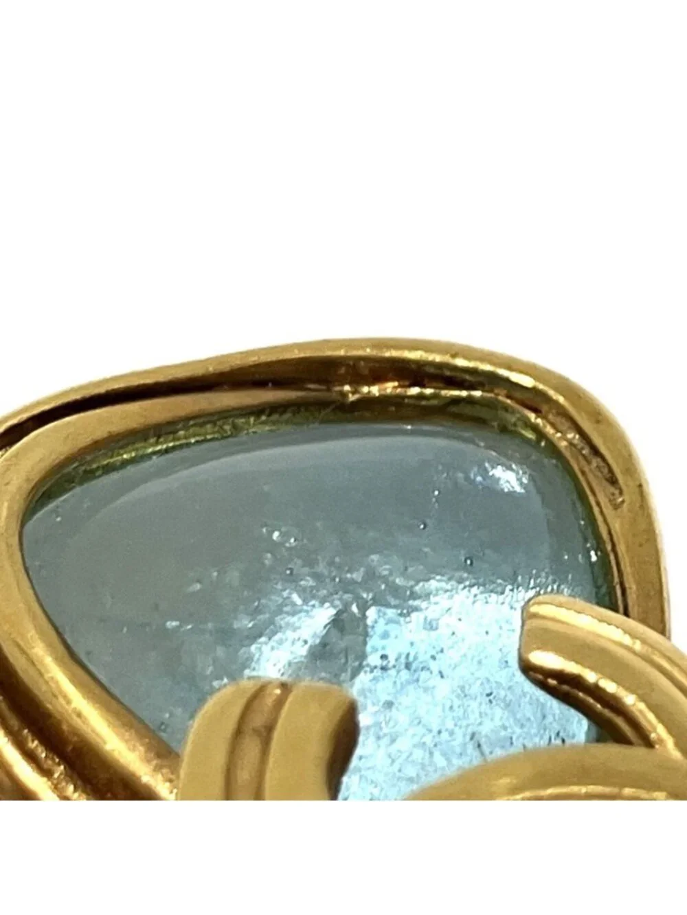Chanel CC Logo Clover Color Stone 96P Brooch